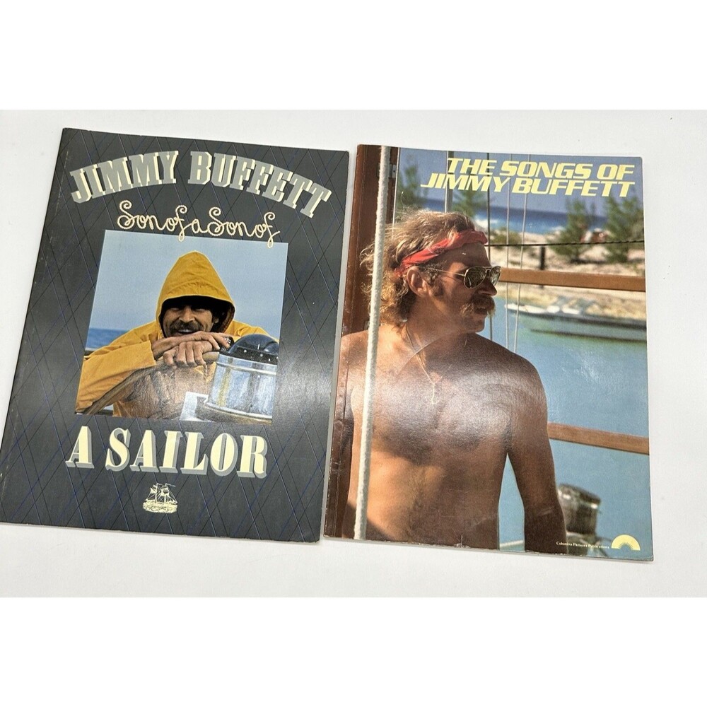 1979 Songs of Jimmy Buiffet and Son Of A Sailor Sheet Music Songbooks Vintage